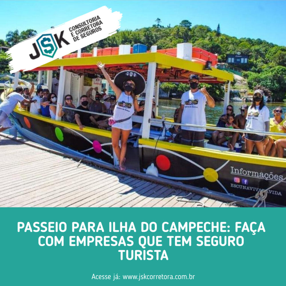Faça passeio de barco ilha do campeche com empresas que tem seguro turista