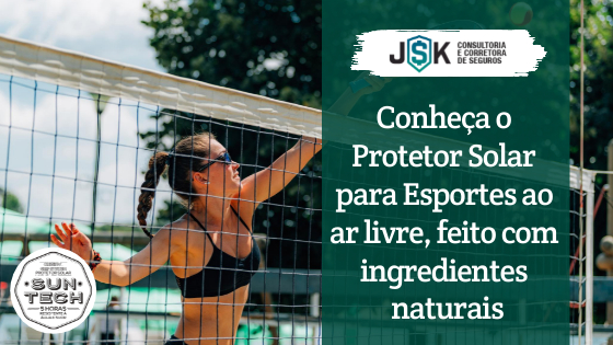 Conheça o Protetor Solar para Esportes ao ar livre, feito com ingredientes naturais
