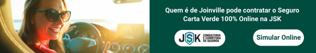Carta Verde em Joinville fácil, simples e barato é na JSK
