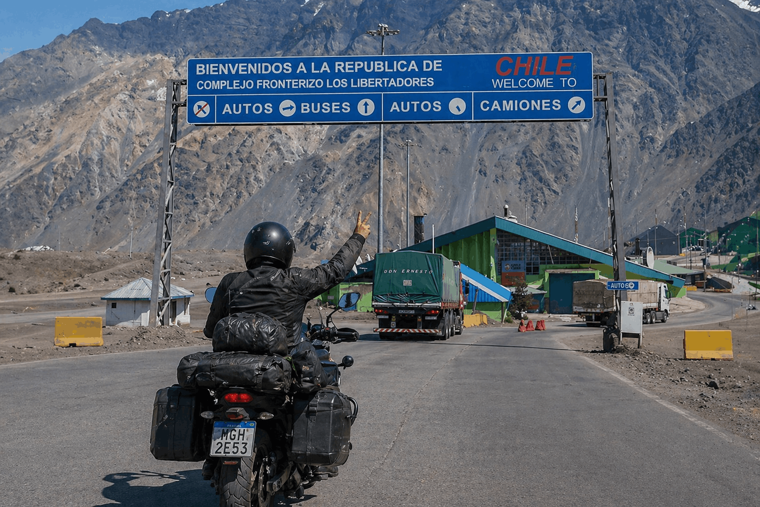 O que precisa para entrar no Chile de Moto